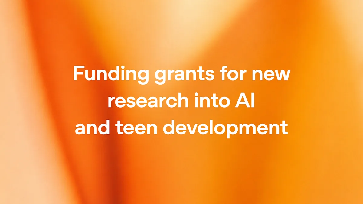 OpenAI is committing $5 million to independent research into generative AI and teenage development.