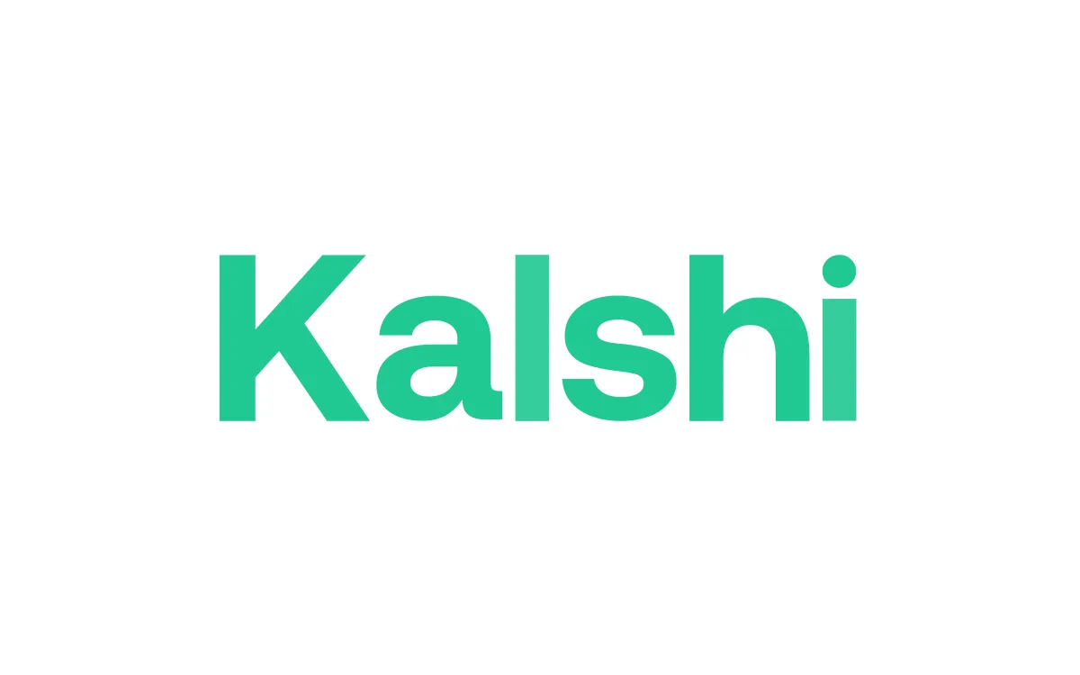 The Kalshi wordmark. (Wikimedia Commons, public domain — simple text logo)