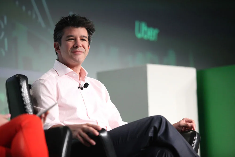 Travis Kalanick speaking at TechCrunch Disrupt San Francisco in 2012.