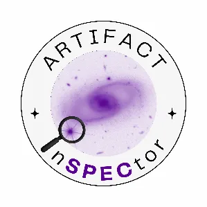 Artifact InSPECtor logo with a purple galaxy and a magnifying glass
