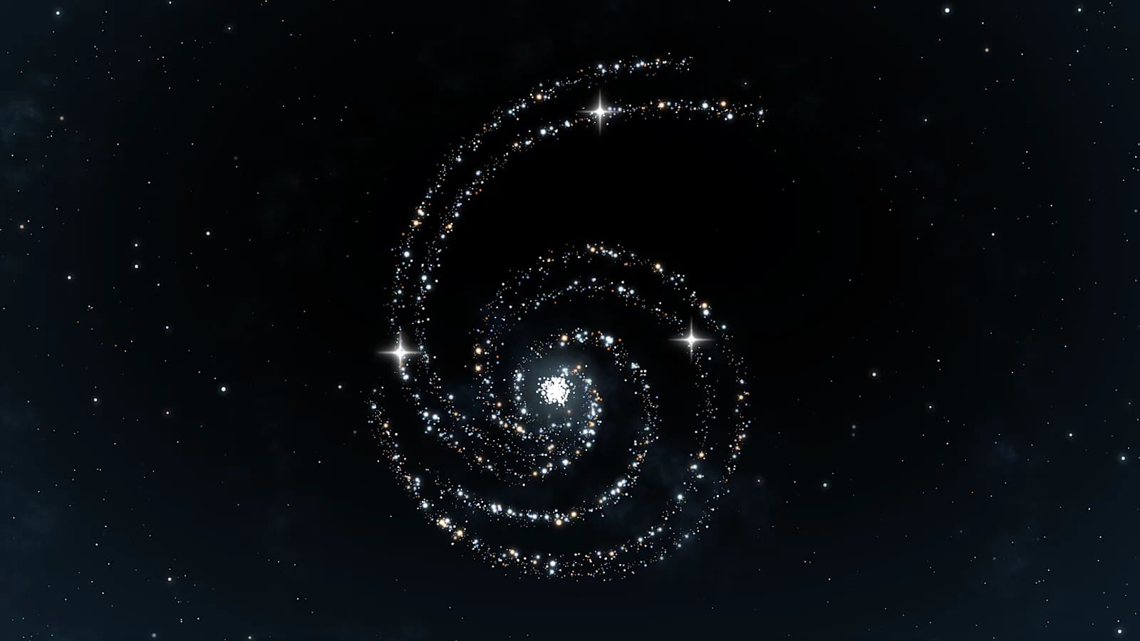 Official GPT-6 Astra announcement hero — star spiral forming a 6 on black