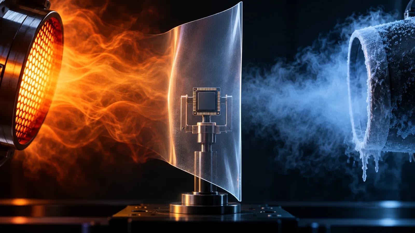 Conceptual illustration of a rigid high-performance thermal insulating film