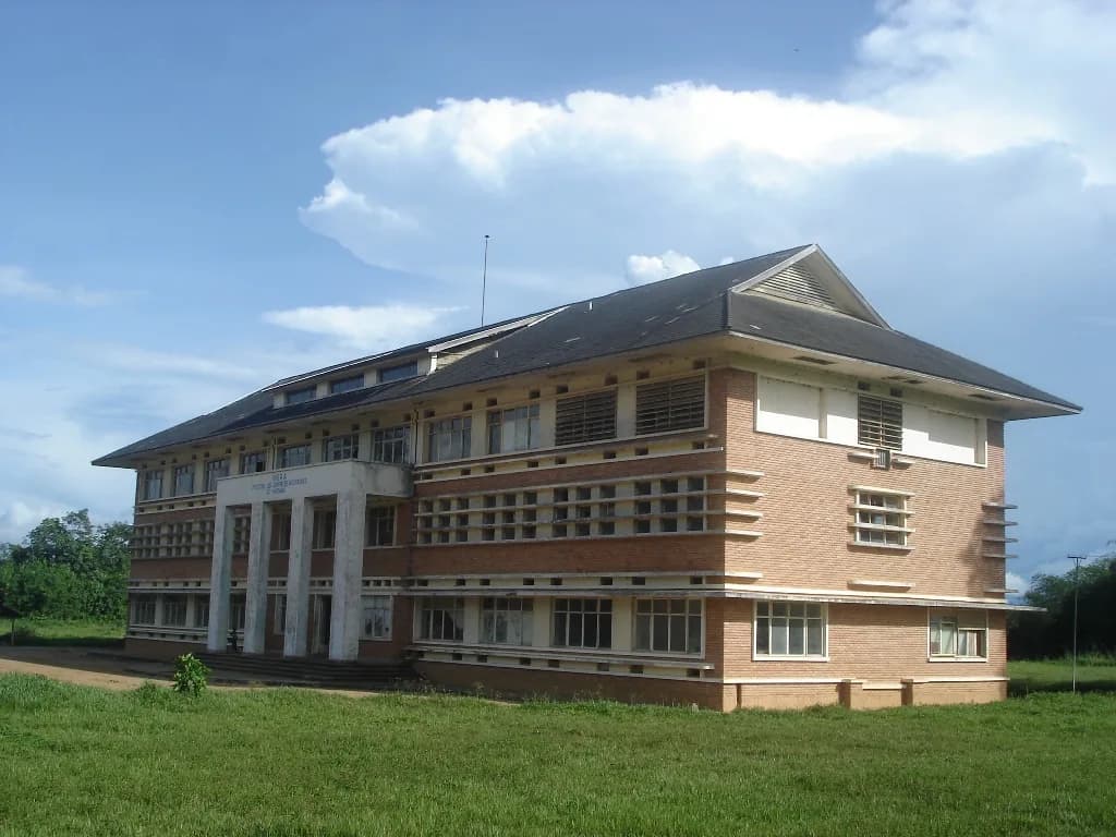 The INERA research institute building in Yangambi, Democratic Republic of the Congo