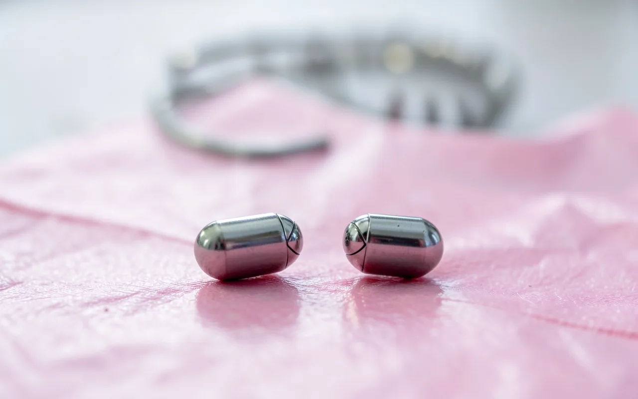 Two rice-sized robots meeting on soft tissue