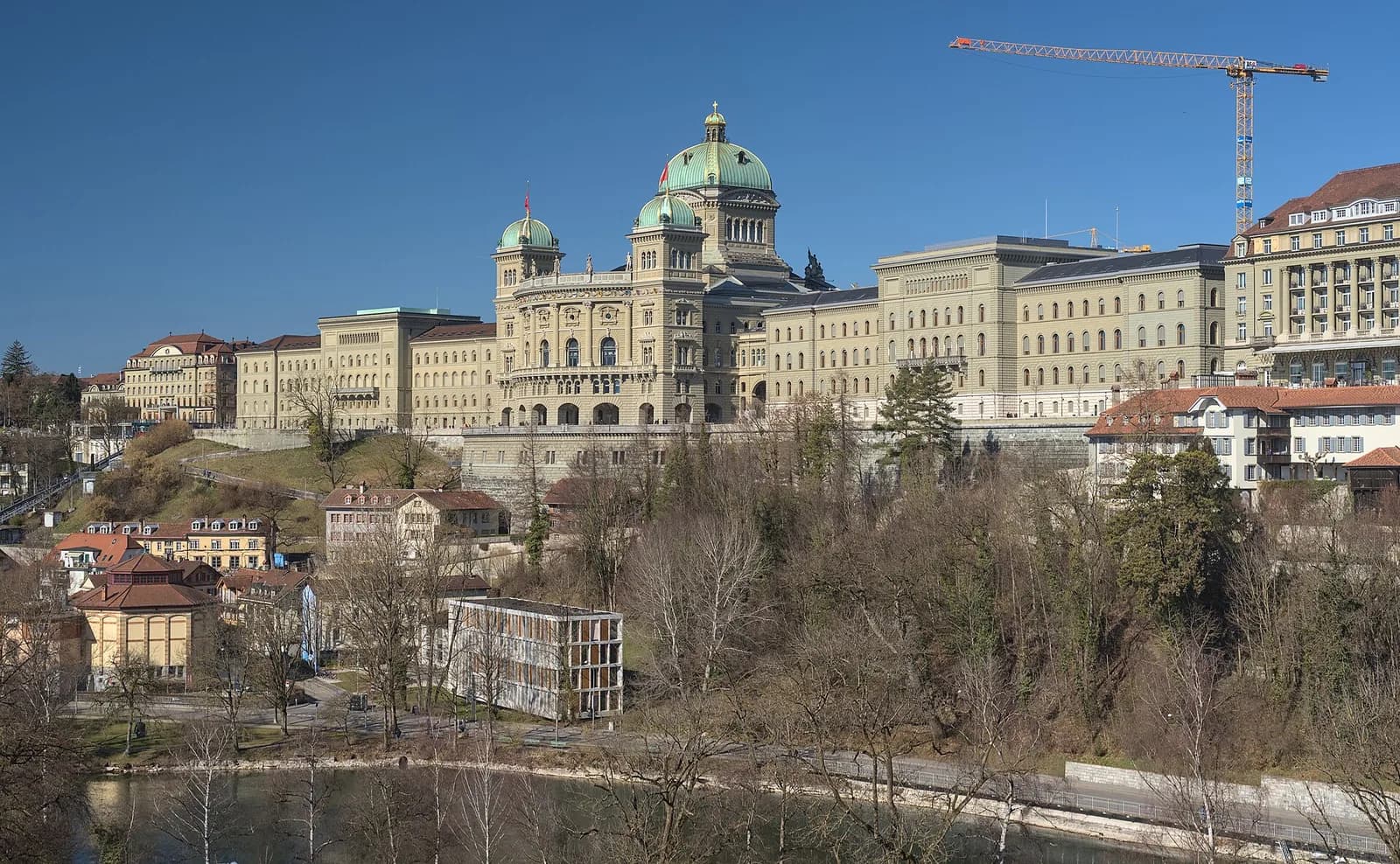 The Federal Palace in Bern, seat of the Swiss government and parliament